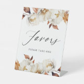 Signe De Table Rustique Automne Floral Faveurs Mariage Faveurs (Recto)