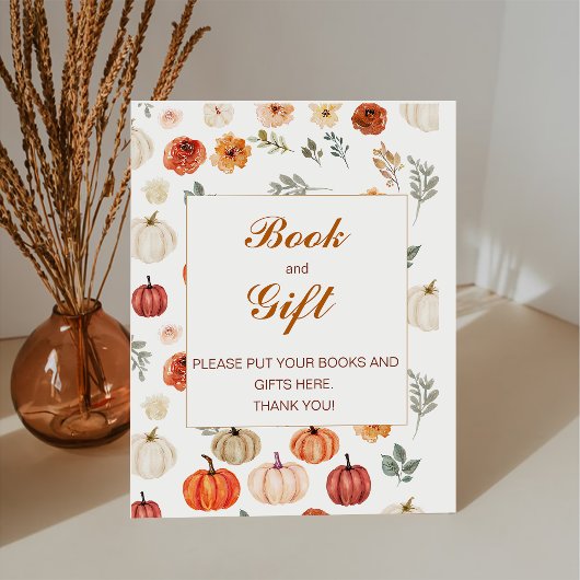 Signe De Table Rustique Boho Automne Citrouille aquarelle