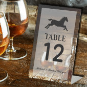 Signe De Table Rustique Bourbon Whiskey Numéro de table