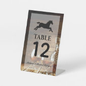 Signe De Table Rustique Bourbon Whiskey Numéro de table (Recto)