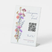 Signe De Table Rustique Delicate Acrylique Floral Mariage Lune de (Recto)