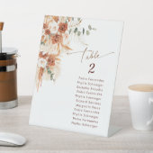 Signe De Table Rustique Terracotta Bohème Pampas Table de remise (In SItu)