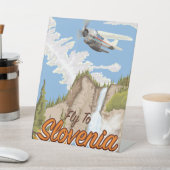 Signe De Table Sac À Provisions En Bois Pour Vol Vers La Slovénie (In SItu)