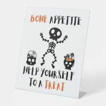 Sac de loot à porte à bonbons d'Halloween squelett