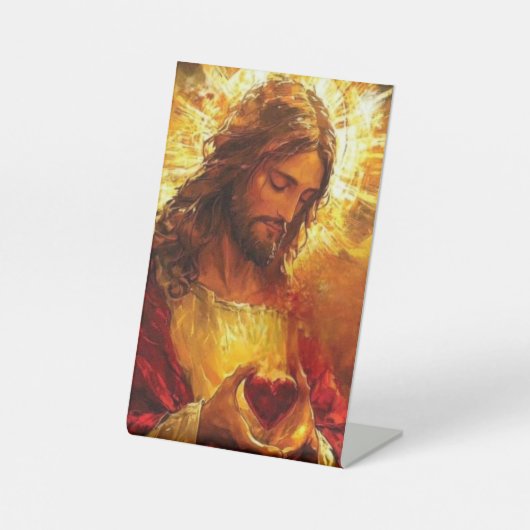 Signe De Table Sacré-Cœur de Jésus (Recto)