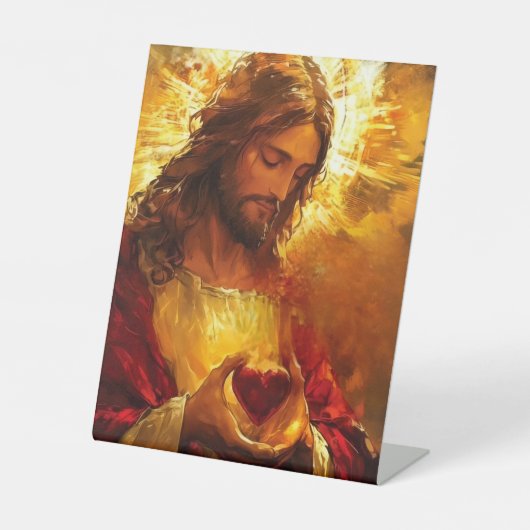 Signe De Table Sacré-Cœur de Jésus (Recto)