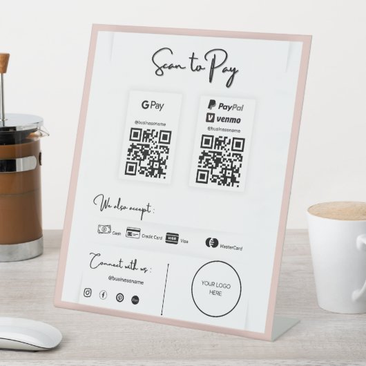 Signe De Table Sacrer pour payer (In SItu)