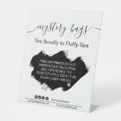 Signe De Table Sacs Mystères pour chien client Grooming Business (Recto)