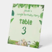 Signe De Table Safari Adventure Table Sign (Recto)