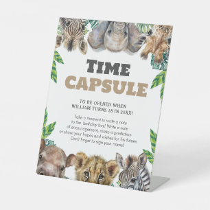 Signe De Table Safari Animaux Temps Capsule