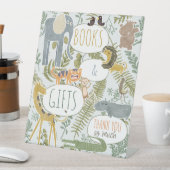 Signe De Table Safari sauvage Jungle Animaux Baby shower botaniqu (In SItu)