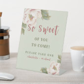 Signe De Table Sage & Blush Pony rose Mariage floral Favoriser Si (In SItu)