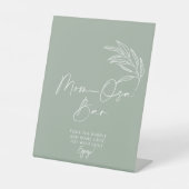 Signe De Table Sage Green Baby shower moderne Maman-osa Bar (Recto)