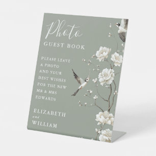 Signe De Table Sage Green Chinoiserie Photo Mariage du livre d'in