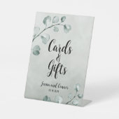 Signe De Table Sage Green Eucalyptus Note Cartes de Mariage & Cad (Recto)