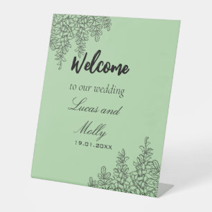Signe De Table Sage Green Fern Mariage