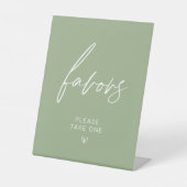 Signe De Table Sage Green Minimalist Favor (Recto)