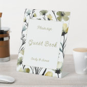 Signe De Table Sage Green & Soft Yellow Botanical Wedding (In SItu)