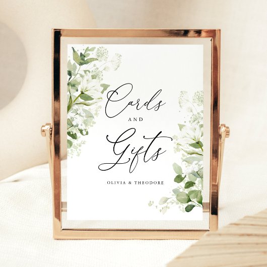 Signe De Table Sage Organic Greenery Cards & Gifts Wedding Table
