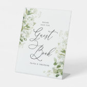 Signe De Table Sage Organic Greenery Guest Book Wedding Table (Recto)