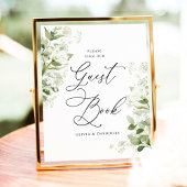 Signe De Table Sage Organic Greenery Guest Book Wedding Table
