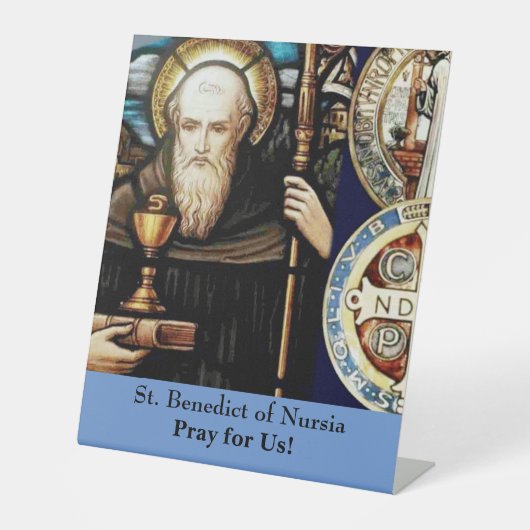 Signe De Table Saint Benoît de Nursia (Recto)