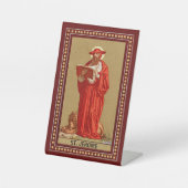 Signe De Table Saint Jérôme, cardinal avec Lion (P 004) (Recto)