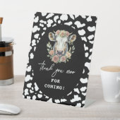 Signe De Table Saint Vache Je suis une vache fille 1er anniversai (In SItu)