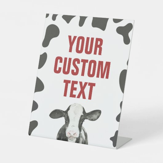 Signe De Table Saint-Vache rouge 1er anniversaire (Recto)