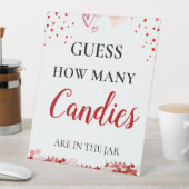 Signe De Table Saint Valentin Combien de bonbons sont dans le pan (In SItu)