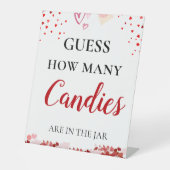 Signe De Table Saint Valentin Combien de bonbons sont dans le pan (Recto)