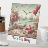 Signe De Table Saint-Valentin côtière/nautique (In SItu)