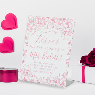 Signe De Table Saint Valentin Fête des mariées Combien de baisers