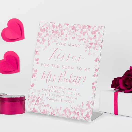 Signe De Table Saint Valentin Fête des mariées Combien de baisers