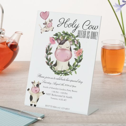 Signe De Table Sainte vache ! (In SItu)