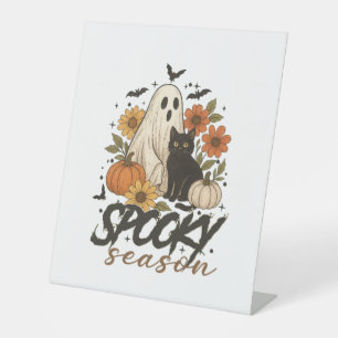 Signe De Table Saison éffrayante Ghost Retro Éffrayant Halloween