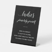 Signe De Table Salle de bain blanche Black Dames Mariage (Recto)