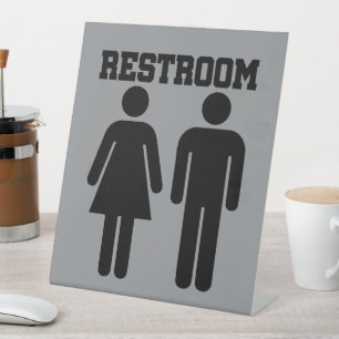 Signe De Table Salle de bain toilettes simple minimale