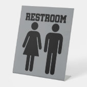 Signe De Table Salle de bain toilettes simple minimale (Recto)