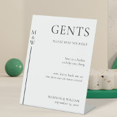 Signe De Table Salle De Bains mariage Panier Dames Et Gents Salle