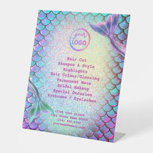 Signe De Table salon de beauté mermaid (Recto)