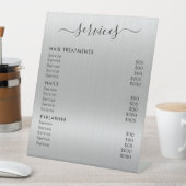 Signe De Table Salon de Parties scintillant en argent de luxe Fou (In SItu)