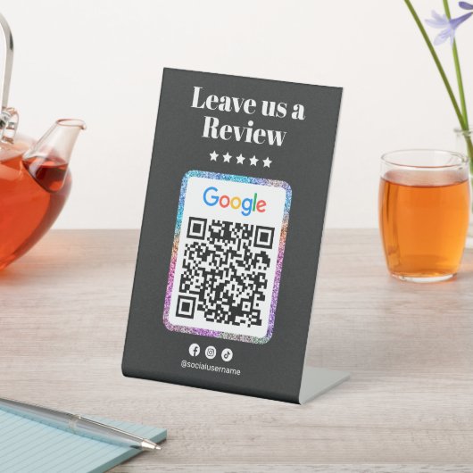 Signe De Table Salon de Parties scintillant moderne Google Avis Q (In SItu)