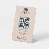Signe De Table Salon des cheveux blush Google Review Stand Modèle (Recto)