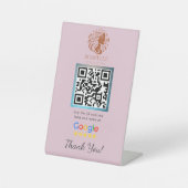 Signe De Table Salon rose Google Compteur d'examen Stand Modèle (Recto)