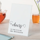 Signe De Table Salue Mariée À Être Mariage (In SItu)