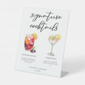 Signe De Table Sangria Lemon Drop Signature Cocktails Menu (Recto)