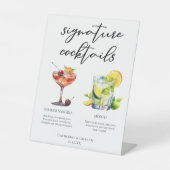 Signe De Table Sangria Mojito Signature Cocktails Menu Mariage (Recto)