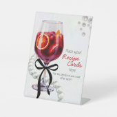 Signe De Table Sangria & Sass "Recette Cartes ici (Recto)