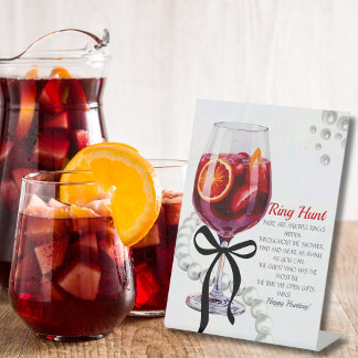 Signe De Table Sangria & Sass "Ring Hunt Game